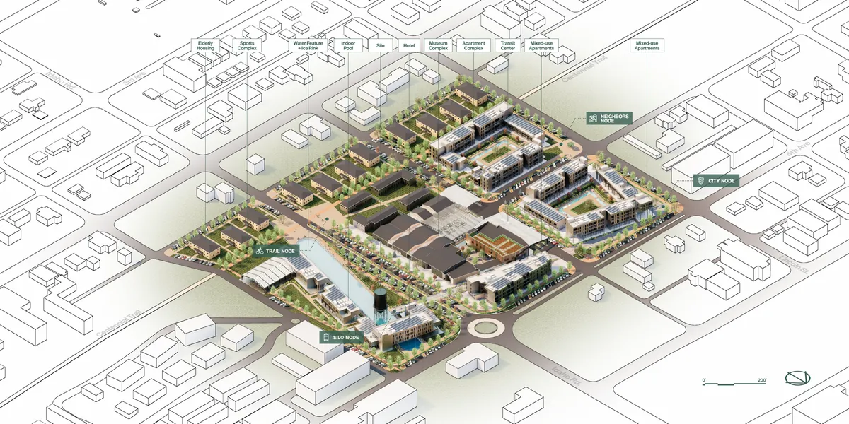 Masterplan axonometric